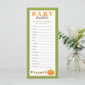 Word Scramble Game, Baby Showspiel (Stehend Vorderseite)