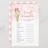 Word Scramble Game Pink Blush Ice Creme (Vorne/Hinten)