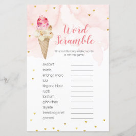 Word Scramble Game Pink Blush Ice Creme