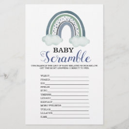 Word Scramble Rainbow Baby Showspiel