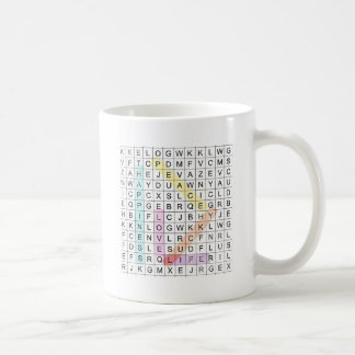 Word Search Kaffeetasse