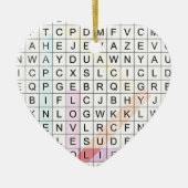 Word Search Keramikornament (Vorne)