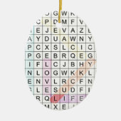 Word Search Keramikornament (Vorne)