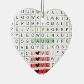 Word Search Love Keramikornament (Rechts)