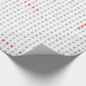 Word Search Puzzle glücklich Neues Jahr! Geschenkpapier (Ecke)