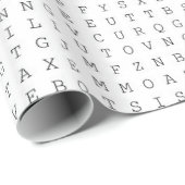 Word Search Puzzle glücklich Neues Jahr! Geschenkpapier (Rolleneckpunkt)