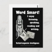 Word Smart - Leere Postkarte (Vorne/Hinten)