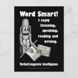 Word Smart - Leere Postkarte