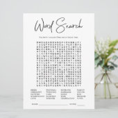 Word-Suche | Brautparty Game (Stehend Vorderseite)