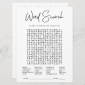 Word-Suche | Brautparty Game (Vorne/Hinten)