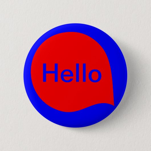 Word-Textfeld - Rot auf Blau Button (Vorderseite)