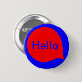 Word-Textfeld - Rot auf Blau Button (Vorne & Hinten)