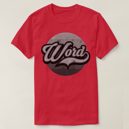 Word Up BW T-Shirt (Design vorne)