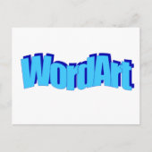 WordArt Postcard Postkarte (Vorderseite)