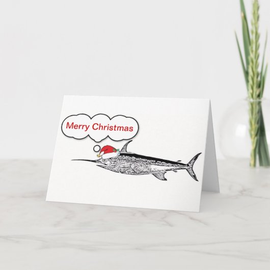 Wordfish Weihnachtskarte Feiertagskarte (Vorderseite)