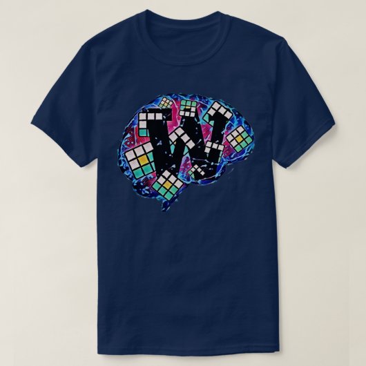 Wordle Brain T-Shirt (Design vorne)