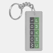 Wordle Champ Schlüsselanhänger (Vorderseite links)