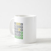 Wordle Happy Vatertag Shirt für Vater Kaffeetasse (Vorderseite Links)