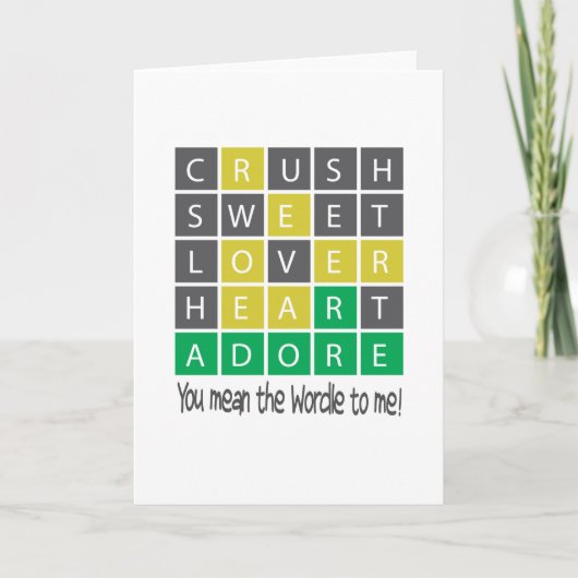 Wordle Karte (Vorderseite)