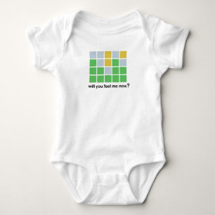 Wordle Meme, Baby Wordle Word Puzzle, Funny Baby Strampler