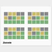 Wordle Puzzle Game Stickers (Blatt)
