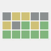 Wordle Puzzle Game Stickers (Vorderseite)