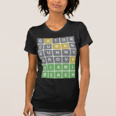 Wordle Puzzle "Miami Beach" Shirt (Vorderseite)