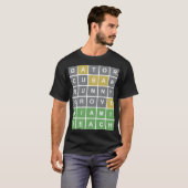 Wordle Puzzle "Miami Beach"  T-Shirt (Vorne ganz)