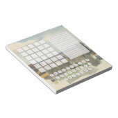Wordle Scratch Pad Notebook - Tivoli Notizblock (angewinkelt)