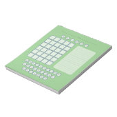 Wordle Scratch Pad Notepad - Grün Notizblock (Rotiert)