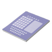 Wordle Scratch Pad Notepad - Lavendel Notizblock (Rotiert)