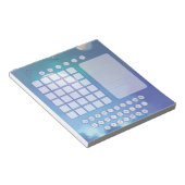 Wordle Scratch Pad Notepad - Leerzeichen blau Notizblock (angewinkelt)