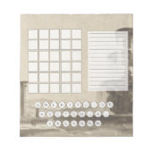 Wordle Scratch Pad Notepad Notizblock (Vorderseite)