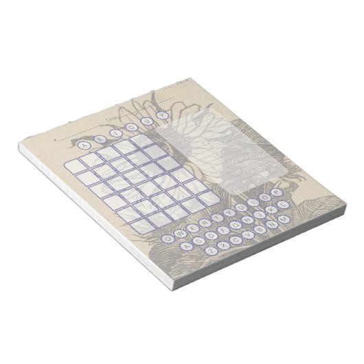 Wordle Scratch Pad Notepad - Sonnenblume Notizblock (angewinkelt)