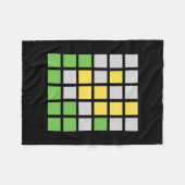 Wordle Word Game-Geschenk Fleecedecke (Vorderseite (Horizontal))