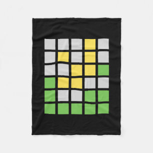 Wordle Word Game-Geschenk  Fleecedecke