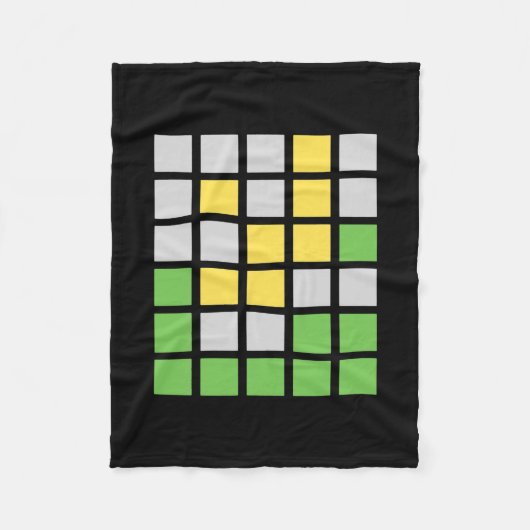 Wordle Word Game-Geschenk Fleecedecke (Vorderseite)