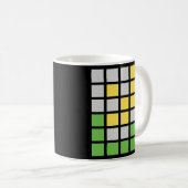 Wordle Word Game-Geschenk  Kaffeetasse (VorderseiteRechts)