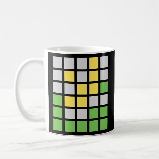 Wordle Word Game-Geschenk  Kaffeetasse (Links)