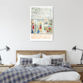 Wordly Things von "Le Miroir d'Humilite" Leinwanddruck (Insitu (Schlafzimmer))