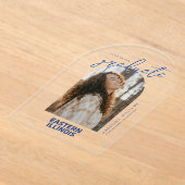 Wordmark-Logo der Universität Ost-Illinois Acryleinladungen (Ablage )