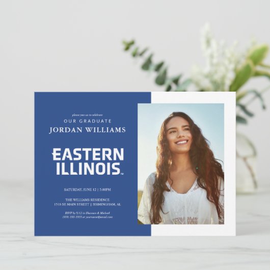 Wordmark-Logo der Universität Ost-Illinois Ankündigung (Stehend Vorderseite)