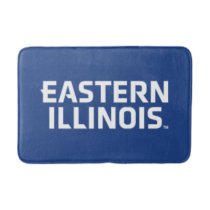 Wordmark-Logo der Universität Ost-Illinois Badematte