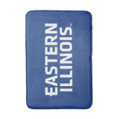 Wordmark-Logo der Universität Ost-Illinois Badematte (Vorderseite Vertikal)