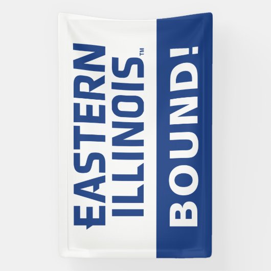 Wordmark-Logo der Universität Ost-Illinois Banner (Vertikal)