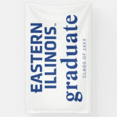 Wordmark-Logo der Universität Ost-Illinois Banner (Vertikal)