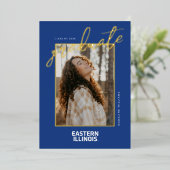 Wordmark-Logo der Universität Ost-Illinois Folieneinladung (Stehend vorne)