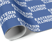 Wordmark-Logo der Universität Ost-Illinois Geschenkpapier (Rolleneckpunkt)