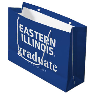 Wordmark-Logo der Universität Ost-Illinois Große Geschenktüte