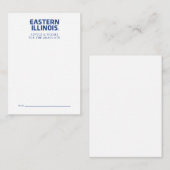 Wordmark-Logo der Universität Ost-Illinois Mitteilungskarte (Vorne/Hinten)